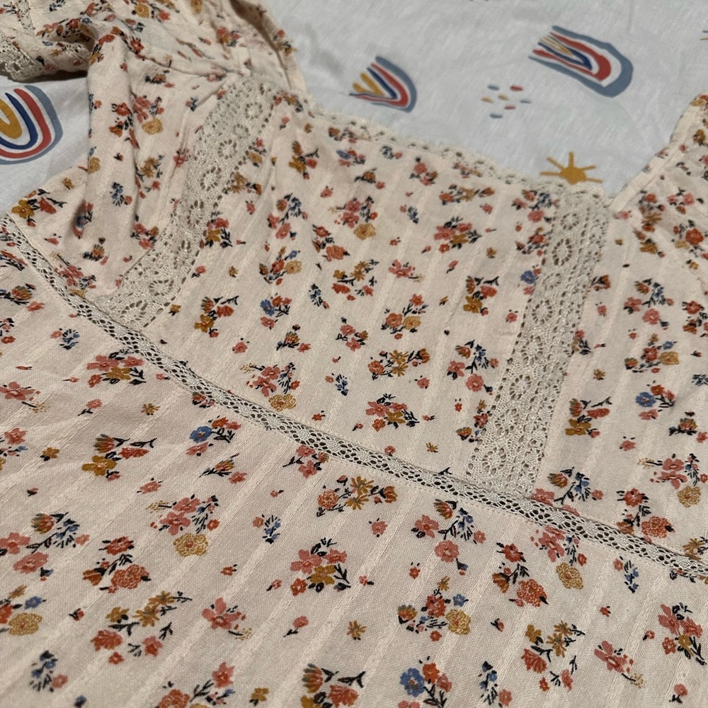 American eagle floral babydoll dress